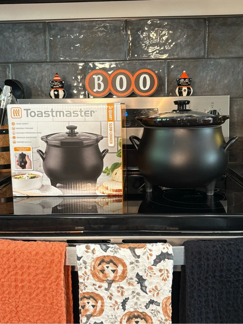 NEW Toastmaster 4 Qt Cauldron Slow Cooker – Halloween Crockpot